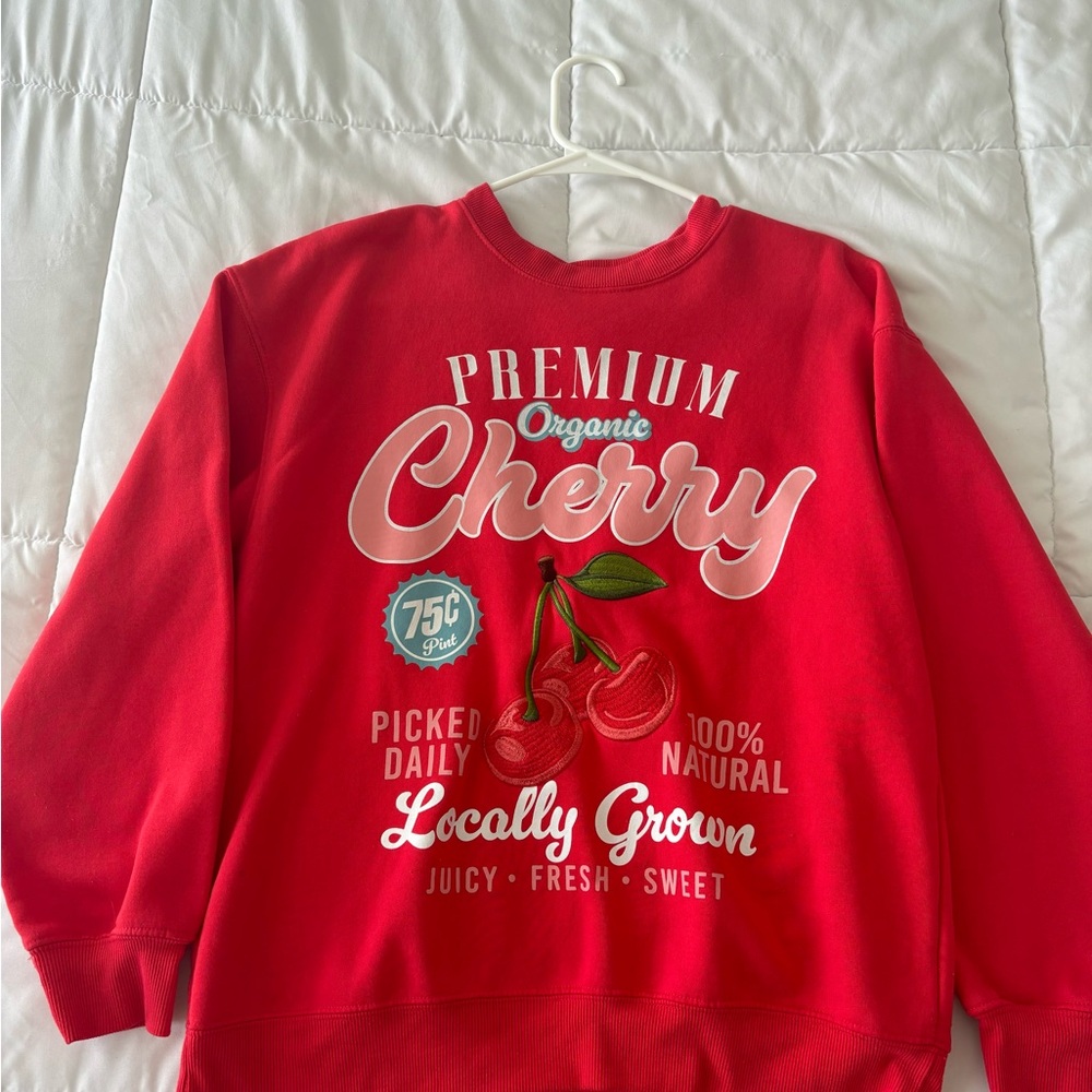 Premium Cherry Sweatshirt - Red